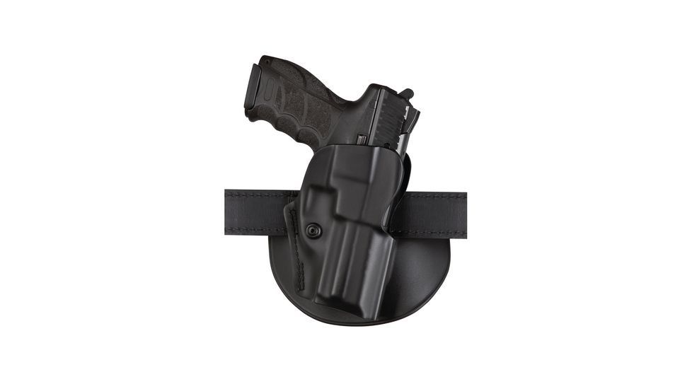 Safariland 5198 Open Top Paddle &amp; Belt Slide Holster w/Detent, S&amp;W M&amp;P 9L 5in. w/o Thumb Safety, STX Plain Black, Right Hand, 5198-819-411