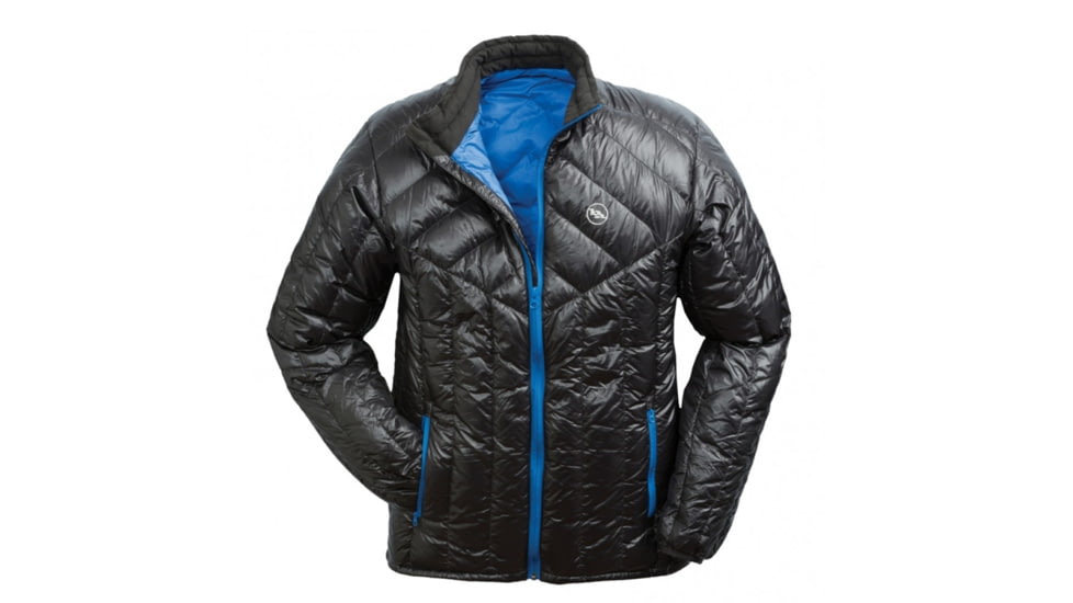 Big Agnes Hole In The Wall Down Jacket - Men's-Black/Blue-Small