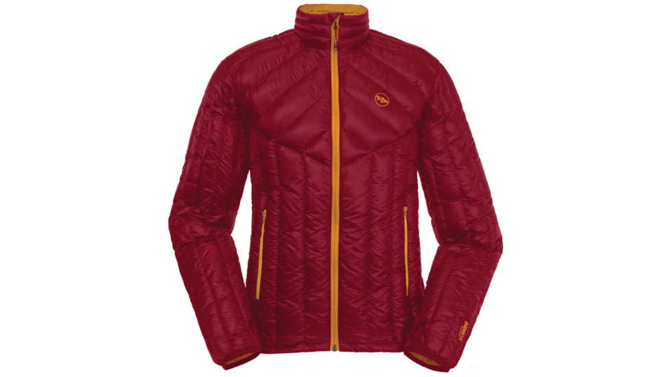 Big Agnes Hole In The Wall Down Jacket - Men's-Crimson/Sunflower-Large