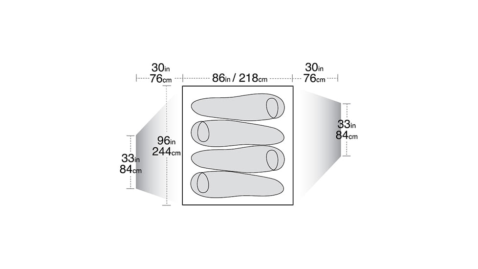 Big Agnes Jack Rabbit 4 SL Tent Footprint, 12 oz. 74046