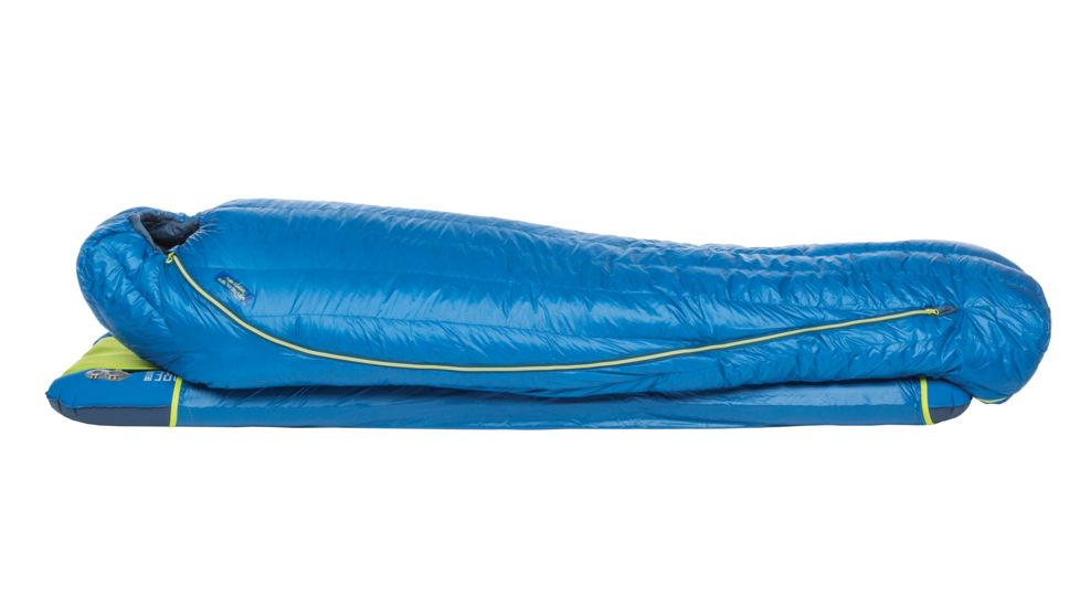 Big Agnes Mystic UL 15 Sleeping Bag 850 DownTek, Right Zip, Blue, Small, BMULSR19