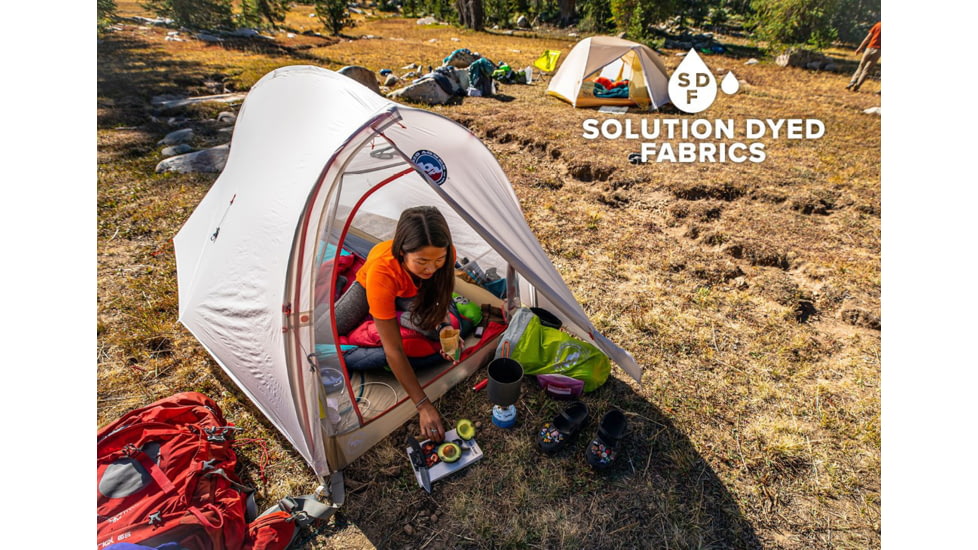 Big Agnes Tiger Wall UL2 Solution Dye Tent, Gray/Yellow, TTWUL221