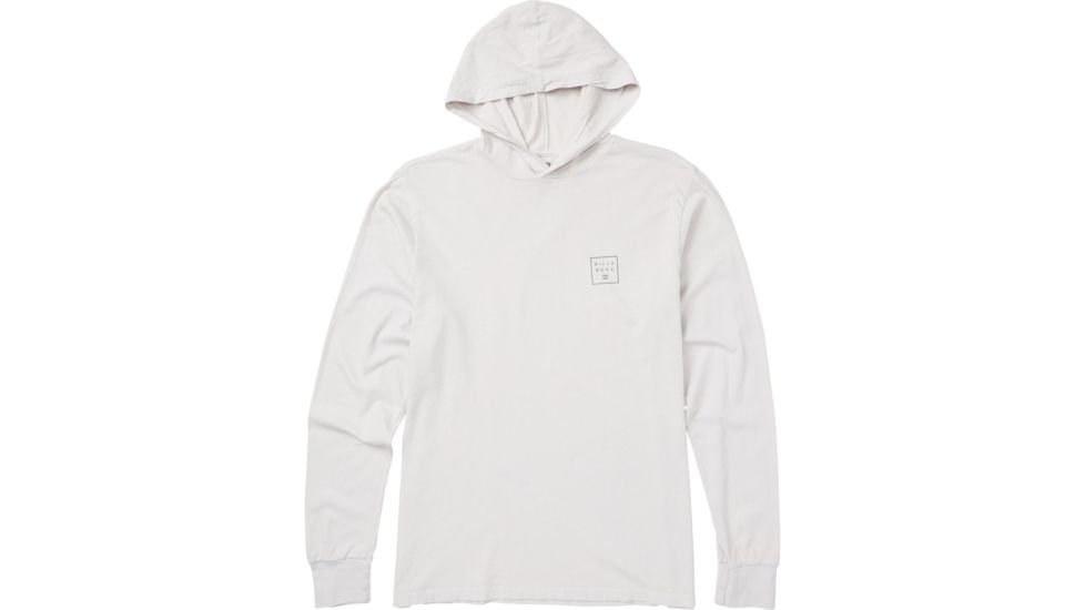 Billabong Stacked Hooded Long Sleeve T-Shirt - Mens, Silver, Extra Large, M410SBST-SIL-XL