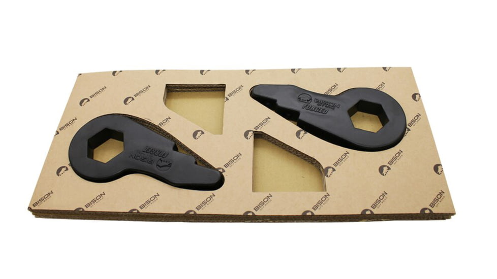 Bison Offroad Ford Expedition 4WD/ F-150 4WD/ Super Duty F-250 4WD Leveling Kit w/ Forged Torsion Key, Black, 2, FF-1501-33