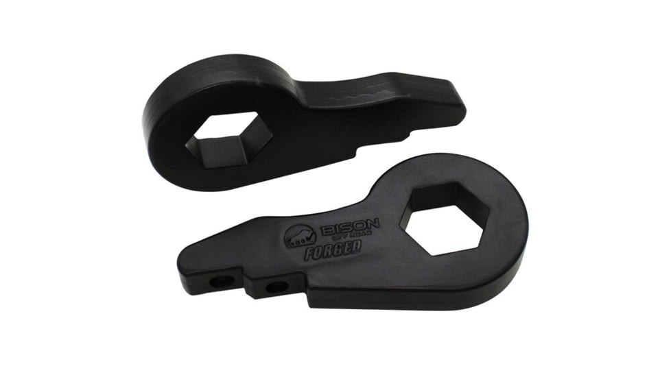 Bison Offroad Ford Expedition 4WD/ F-150 4WD/ Super Duty F-250 4WD Leveling Kit w/ Forged Torsion Key, Black, 2, FF-1501-33
