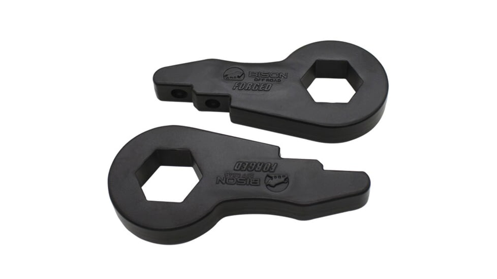 Bison Offroad Ford Expedition 4WD/ F-150 4WD/ Super Duty F-250 4WD Leveling Kit w/ Forged Torsion Key, Black, 2, FF-1501-33