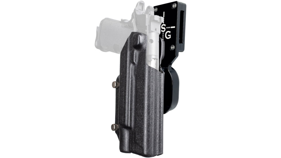 Black Scorpion Outdoor Gear Pro Heavy Duty Competition Kydex OWB Holster, Springfield Armory Prodigy 5in w/ X300  , Right Hand, Black Shell Black, HCD1-USPSABS-PRODI5X300-BK
