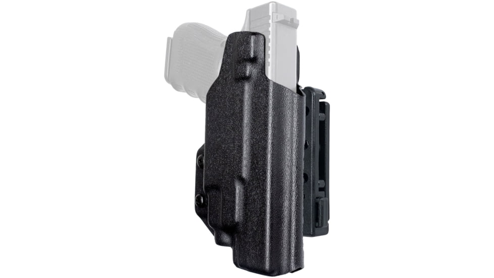 Black Scorpion Outdoor Gear Pro IDPA Competition OWB Holster, Glock 17, 19,19X, 22, 31, 44, 45 w/ TLR7, TLR8, Right Hand, Black, HC03-IDPA-GL17TLR8BKRH