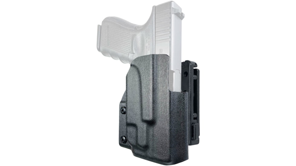 Black Scorpion Outdoor Gear Pro IDPA Competition OWB Holster, Glock 19, 23 w/ TLR-7A, Right Hand, Black, HC03-IDPA-GL19TLR7-BKRH