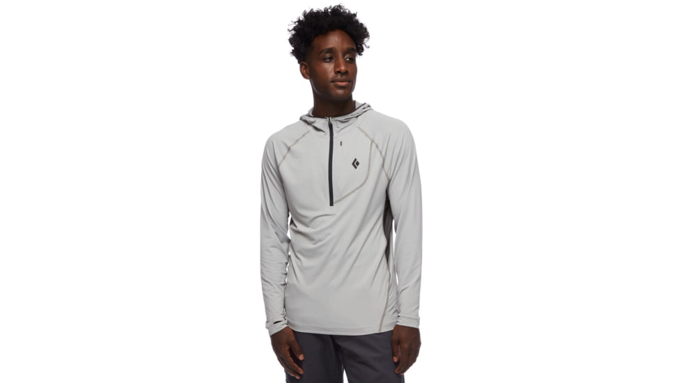 Black Diamond Alpenglow Pro Hoody - Mens, Pewter, Large, AP7520931016LRG1