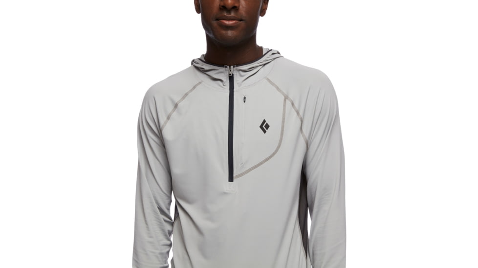 Black Diamond Alpenglow Pro Hoody - Men's, Pewter, Large, AP7520931016LRG1