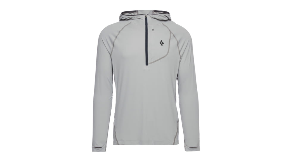 Black Diamond Alpenglow Pro Hoody - Mens, Pewter, Large, AP7520931016LRG1