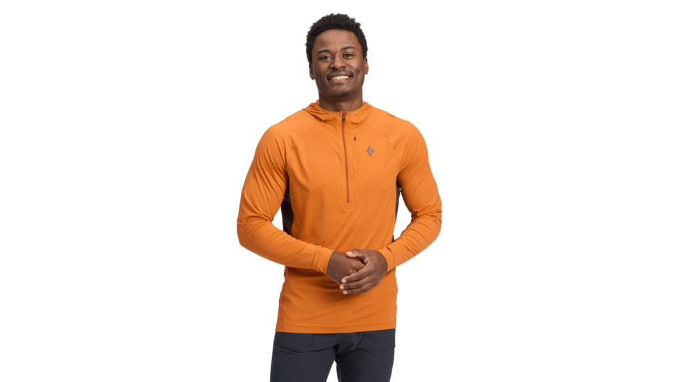Black Diamond Alpenglow Pro Hoody - Mens, Saffron, Small, AP7520938012SML1