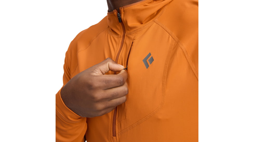 Black Diamond Alpenglow Pro Hoody - Mens, Saffron, Small, AP7520938012SML1