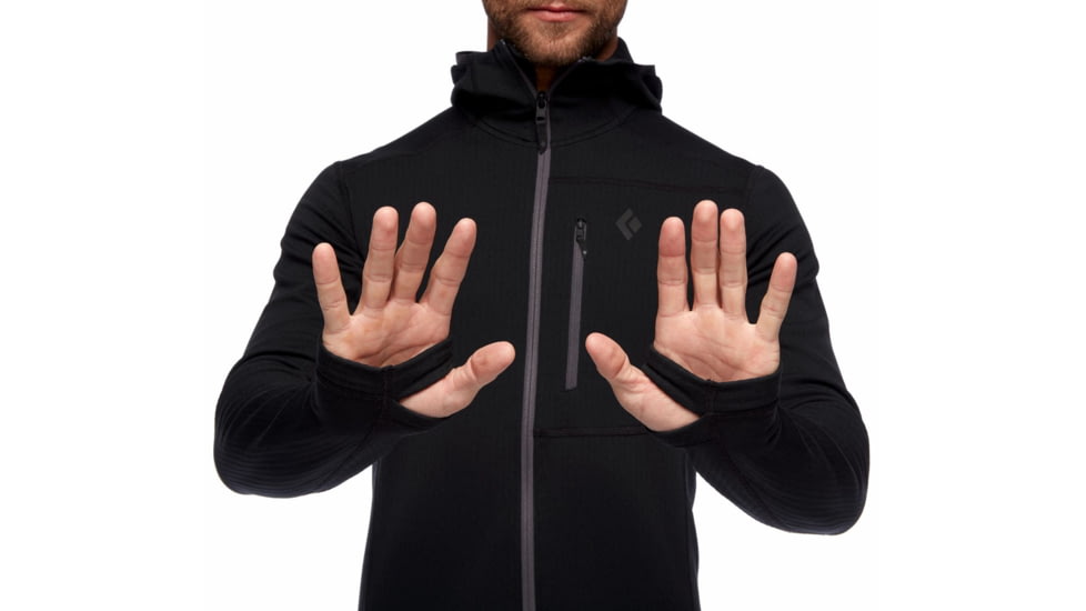 Black Diamond Coefficient Fleece Hoody - Mens, Black, Medium, AP7440200002MED1
