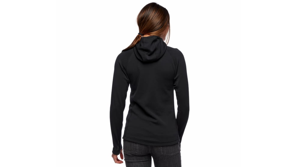 Black Diamond Coefficient Fleece Hoody - Womens, Black, Large, AP7440210002LRG1