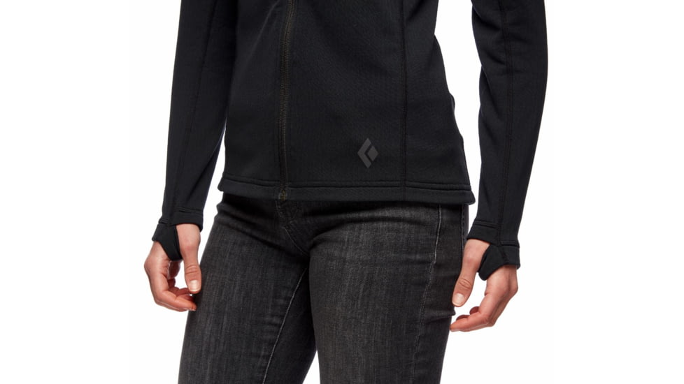 Black Diamond Coefficient Fleece Hoody - Womens, Black, Large, AP7440210002LRG1