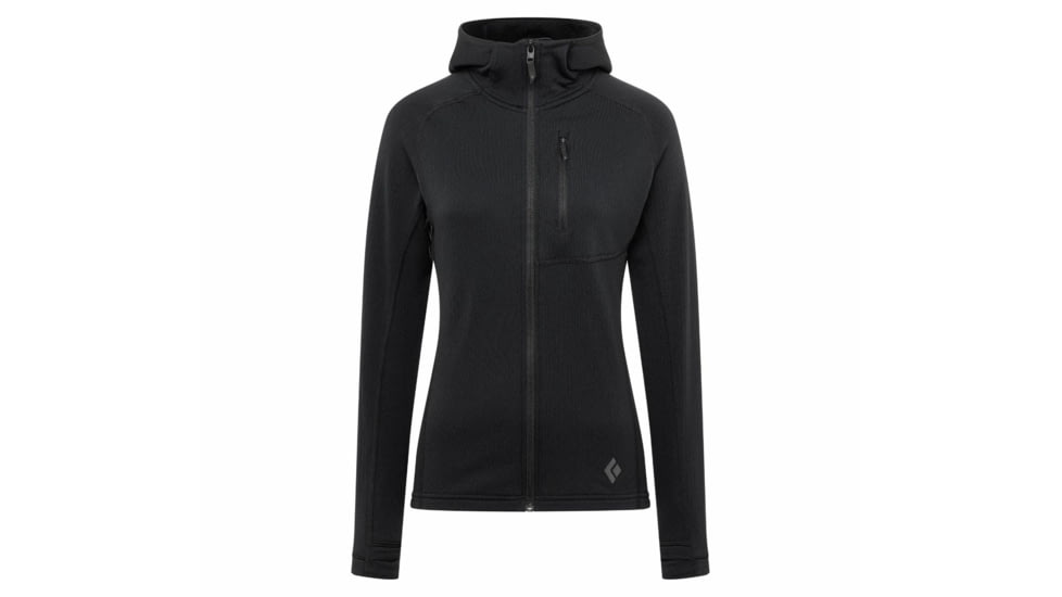 Black Diamond Coefficient Fleece Hoody - Womens, Black, Large, AP7440210002LRG1