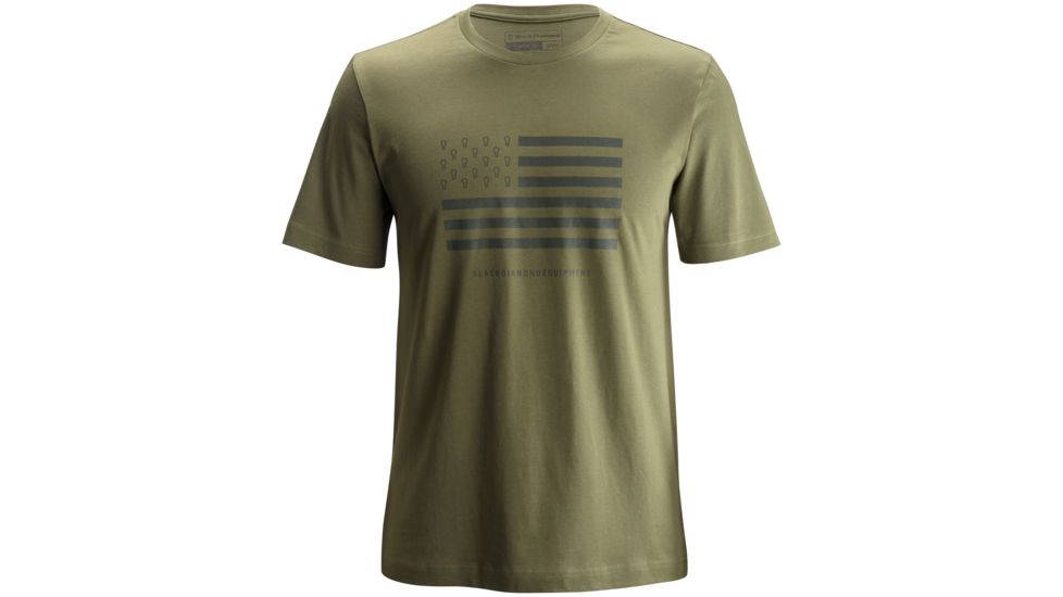 Black Diamond Greenwood Tee - Men's -Burnt Olive-Small
