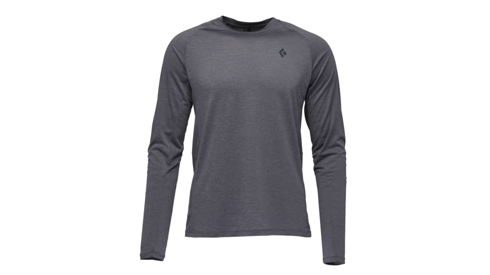 Black Diamond Lightwire LS Tech Tee - Mens, Steel Grey, Large, AP7530900034LRG1