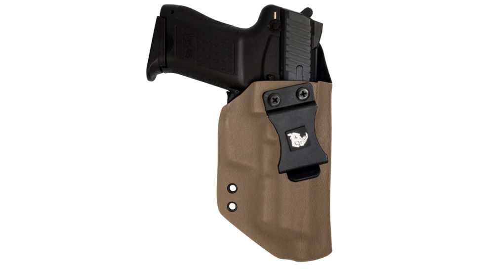 Black Rhino Concealment Concealed Carry IWB Holster System / Glock, Model Glock 20/21, Left Handed Shooter, Cant 0 Degrees, Flat Dark Earth, 191204379686
