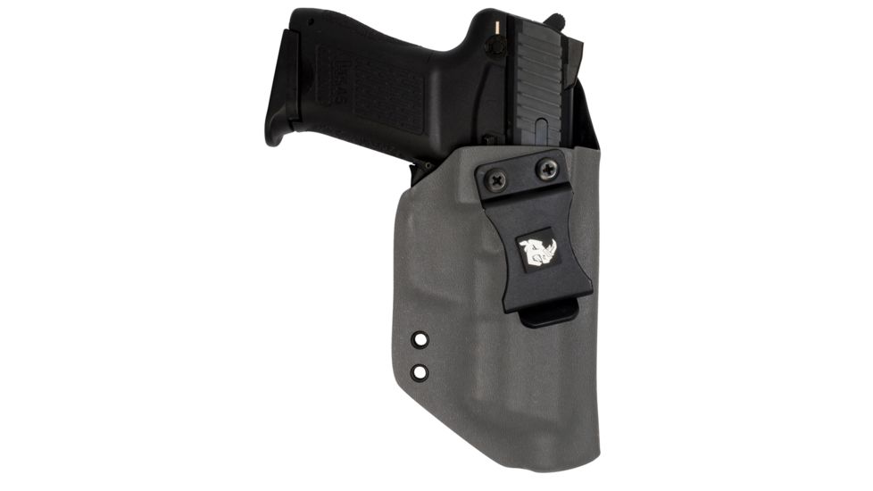 Black Rhino Concealment Concealed Carry IWB Holster System / Glock, Model Glock 20/21, Left Handed Shooter, Cant 0 Degrees, Storm Gray, 191204379792