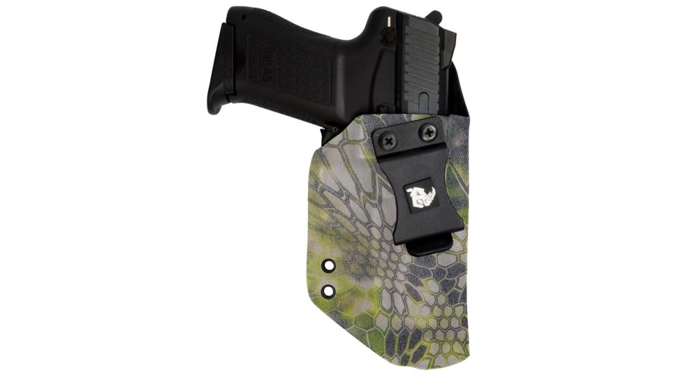 Black Rhino Concealment Concealed Carry IWB Holster System / Glock, Model Glock 20/21, Left Handed Shooter, Cant 0 Degrees, Kryptek Altitude, 191204379693