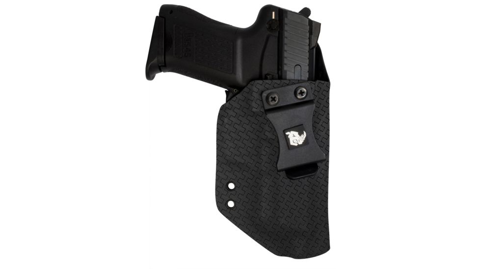 Black Rhino Concealment Concealed Carry IWB Holster System / Glock, Model Glock 20/21, Left Handed Shooter, Cant 0 Degrees, Basketweave, 191204289046