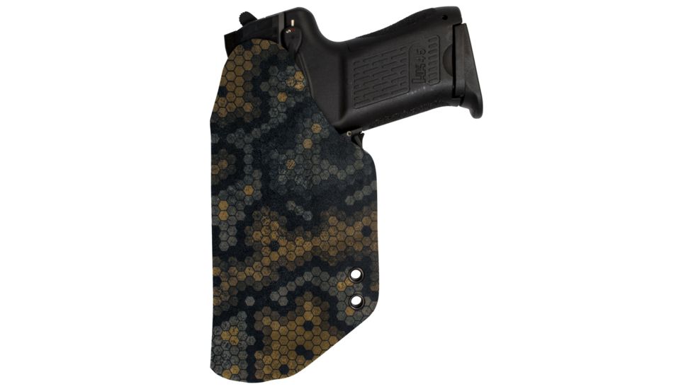Black Rhino Concealment Concealed Carry IWB Holster System / Glock, Model Glock 20/21, Left Handed Shooter, Cant 0 Degrees, Hex Cam, 191204289077
