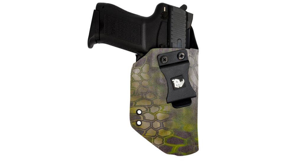 Black Rhino Concealment Concealed Carry IWB Holster System / Glock, Model Glock 20/21, Left Handed Shooter, Cant 0 Degrees, Kryptek Mandrake, 191204379716