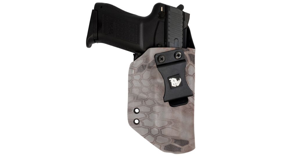 Black Rhino Concealment Concealed Carry IWB Holster System / Glock, Model Glock 20/21, Left Handed Shooter, Cant 0 Degrees, Kryptek Nomad, 191204379730