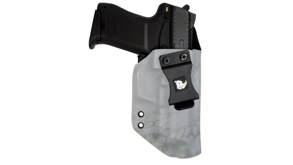 Black Rhino Concealment Concealed Carry IWB Holster System / Glock, Model Glock 20/21, Left Handed Shooter, Cant 0 Degrees, Kryptek Yeti, 191204379761