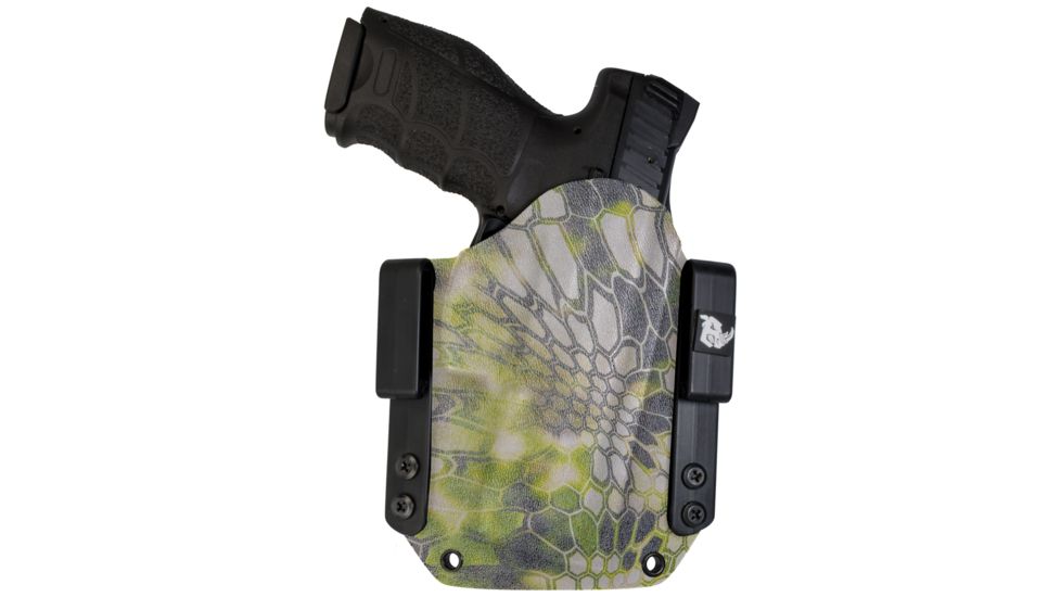 Black Rhino Concealment Tactical Carrier OWB Holster System w/ Light Holster - Springfield Armory, Model Springfield Armory XD .45 5in, LHded Shooter, Cant 0 Degrees, Kryptek Altitude, 191204832020