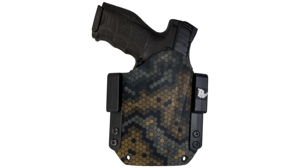 Black Rhino Concealment Tactical Carry Holster System w/ Light Holster - Glock, Model Glock 29/30 Gen 4, Left Handed Shooter, Cant 10 Degrees, Hex Cam, 191204341485