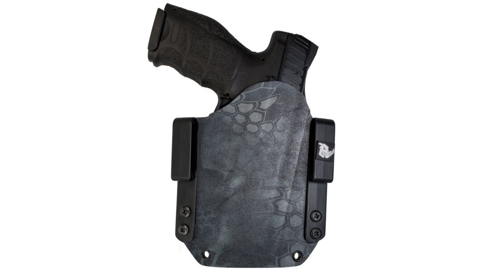 Black Rhino Concealment Tactical Carrier OWB Holster System w/ Light Holster - Springfield Armory, Model Springfield Armory XD .45 5in, LHded Shooter, Cant 0 Degrees, Kryptek Typhon, 191204832082