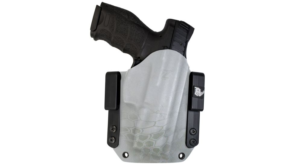 Black Rhino Concealment Tactical Carrier OWB Holster System w/ Light Holster - Springfield Armory, Model Springfield Armory XD .45 5in, Left Handed Shooter, Cant 0 Degrees, Kryptek Yeti, 191204832099