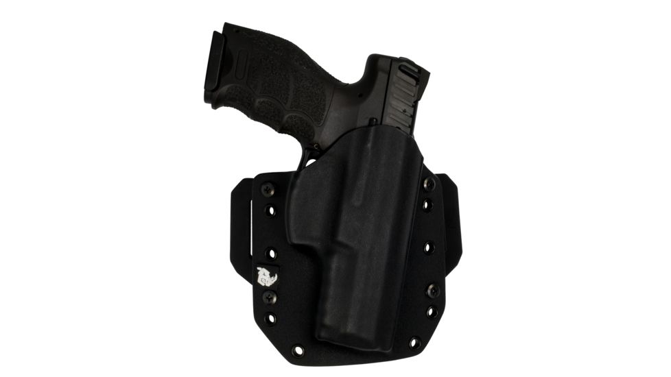 Black Rhino Concealment Tactical Carrier OWB Holster System w/ Light Holster - Springfield Armory, Model Springfield Armory XD .45 5in, Left Handed Shooter, Cant 0 Degrees, Black, 191204831924