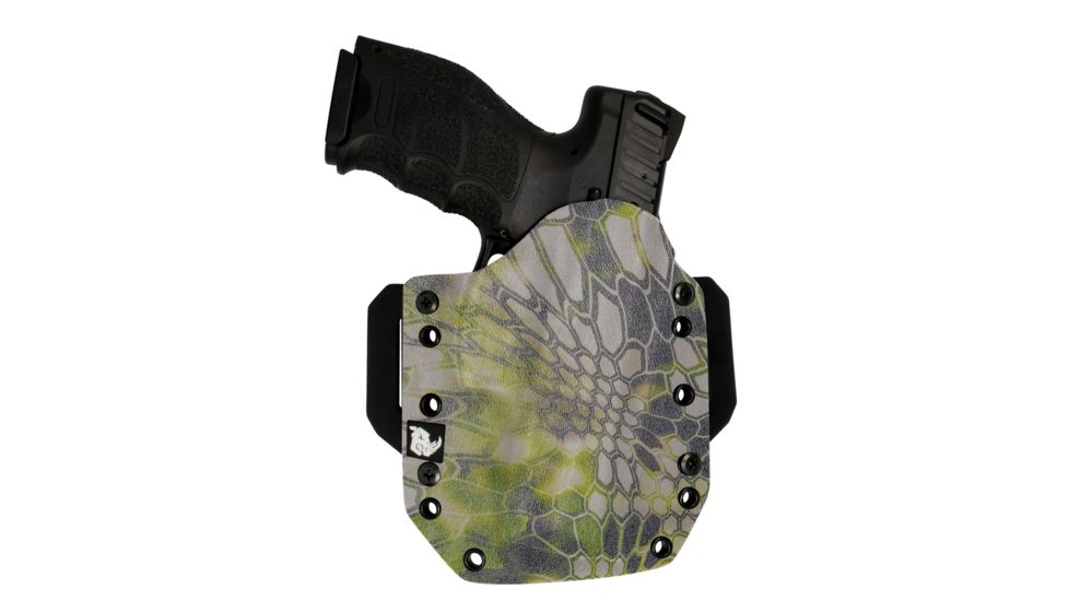 Black Rhino Concealment Tactical Carrier OWB Holster System w/ Light Holster - Springfield Armory, Model Springfield Armory XD .45 5in, LHded Shooter, Cant 0 Degrees, Kryptek Altitude, 191204832020
