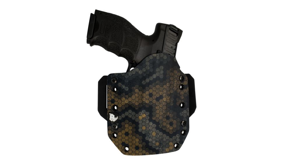 Black Rhino Concealment Tactical Carry Holster System w/ Light Holster - Glock, Model Glock 29/30 Gen 4, Left Handed Shooter, Cant 10 Degrees, Hex Cam, 191204341485
