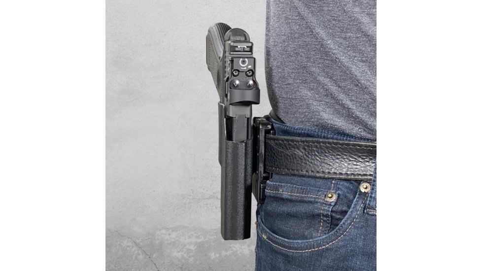 Black Scorpion Outdoor Gear Glock 17, 19, 22, 44, 45 Pro IDPA Competition Holster, Left Hand, Black, HC03-IDPA-GL17BKLH