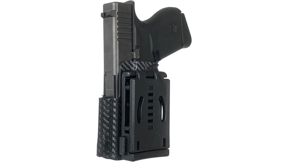 Black Scorpion Outdoor Gear Glock 42, 43, 43X Pro IDPA Holster, Left Hand, Carbon Fiber, HC03-IDPA-GL43-CFLH