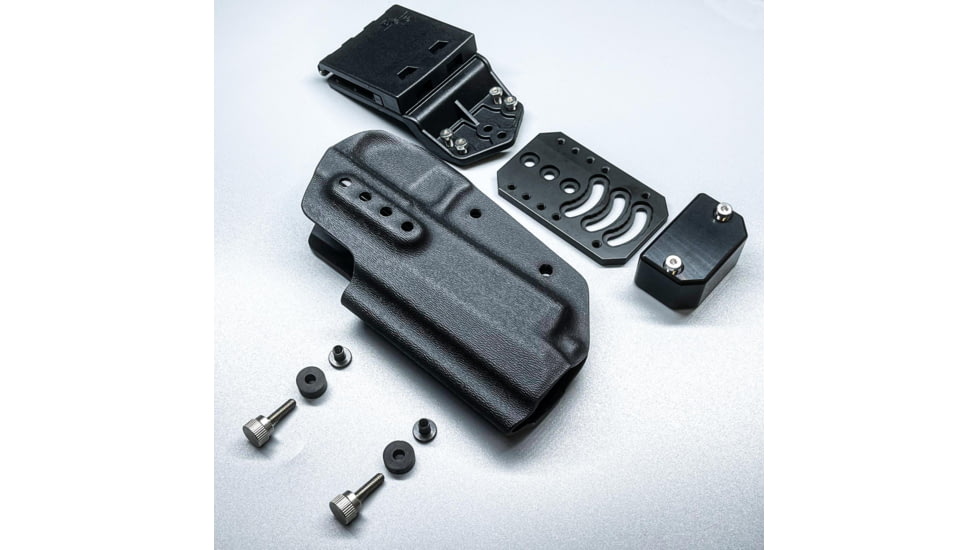 Black Scorpion Outdoor Gear Pro Competition OWB Holster, Glock 17, 19, 19X, 22, 31, 44, 45 w/ TLR7, TLR8, Right Hand, Black, HC04-USPSA-GL17TLR8BKRH