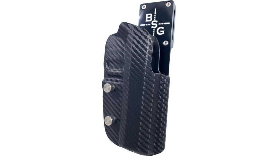 Black Scorpion Outdoor Gear Pro Heavy Duty Competition Holster, RH, Smith &amp; Wesson M&amp;P/ M&amp;P M2.0, 4.25in Barrel, 1.5 - 1.75in Belts, Kydex/ 6066 Aluminum, Carbon Fiber/Black, HCD1-USPSABS-MP9CFRH