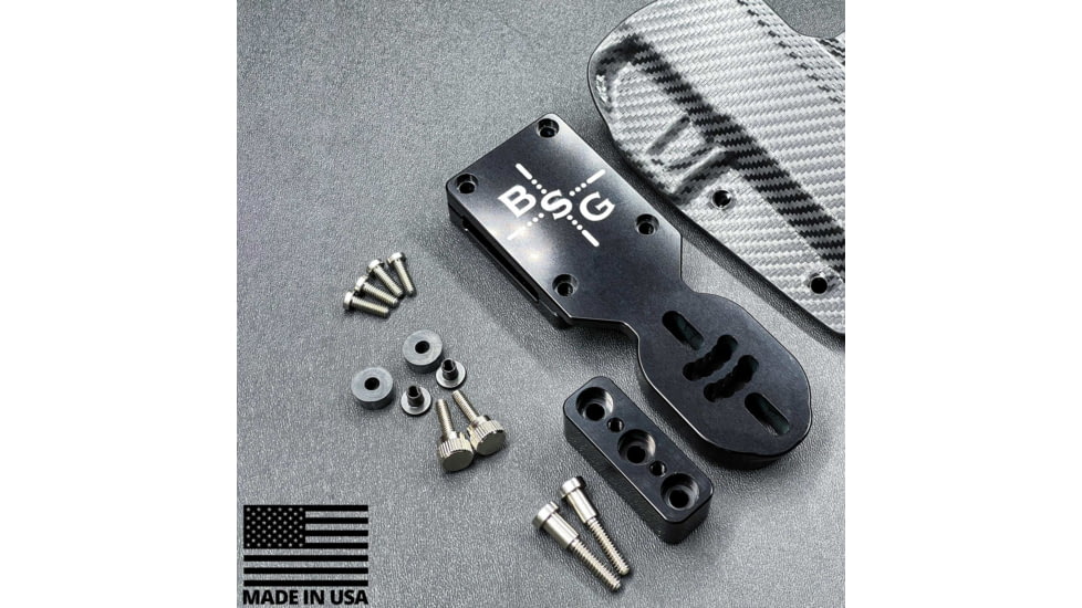 Black Scorpion Outdoor Gear Pro Heavy Duty Competition Kydex OWB Holster, Canik SFx Rival, Right Hand, Black Shell Carbon Fiber, HCD1-USPSABS-SFXRIVALCFRH