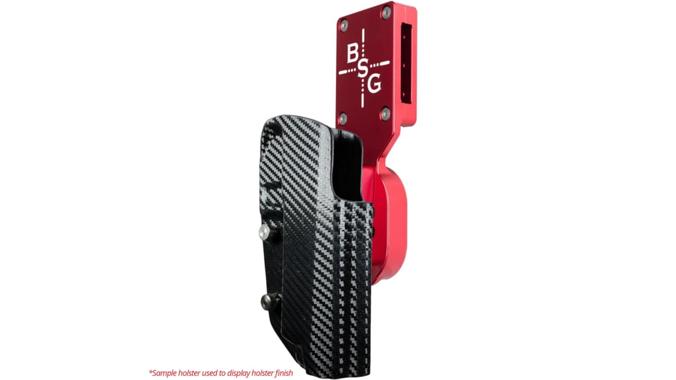 Black Scorpion Outdoor Gear Pro Heavy Duty Competition Kydex OWB Holster, Springfield Armory Prodigy 5in , Right Hand, Red Shell Carbon Fiber, HCD2-USPSABS-PRODIGY5CFRH