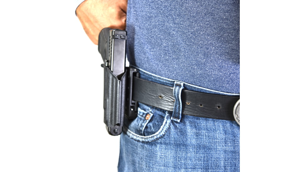 Black Scorpion Outdoor Gear Pro IDPA Competition Holster, Right Hand, Walther PPQ Mod 2/ PPQ Q5 Match, 5in Barrel, 1.5 - 1.75in Belts, Kydex, Carbon Fiber, HC03-IDPA-WALTHERQ5CFRH