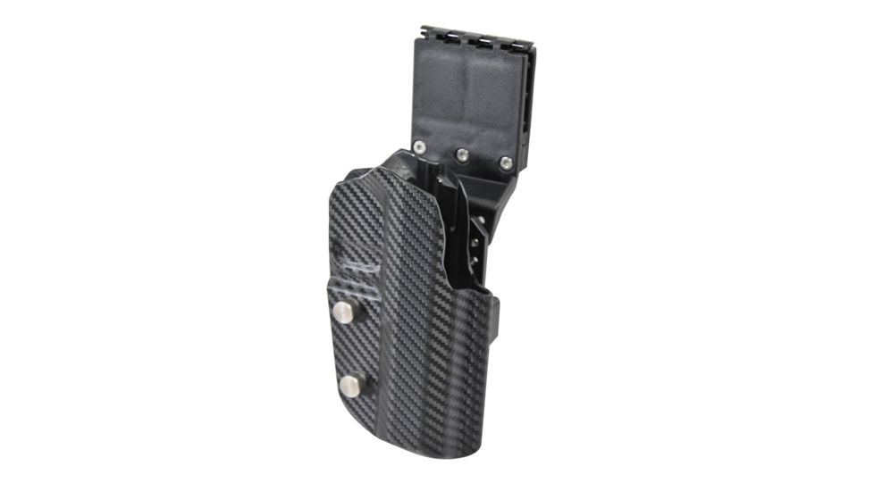 Black Scorpion Outdoor Gear Pro USPSA Competition Holster, Right Hand, Canik TP9 SFx, 5.2in Barrel, 1.5 - 1.75in Belts, Kydex, Carbon Fiber, HC04-USPSA-TP9SFXCFRH