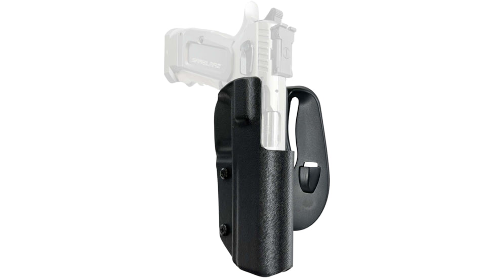 Black Scorpion Outdoor Gear SAR K-12 Sport OWB Kydex Paddle Holster, Right, Black, HC03-PADDLE-SARK12-BKRH