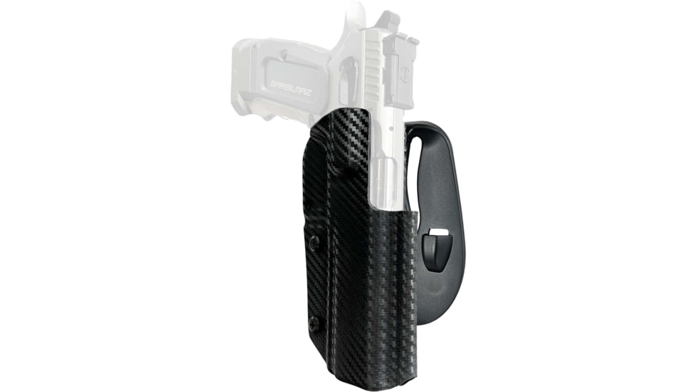 Black Scorpion Outdoor Gear SAR K-12 Sport OWB Kydex Paddle Holster, Right, Carbon Fiber, HC03-PADDLE-SARK12-CFRH