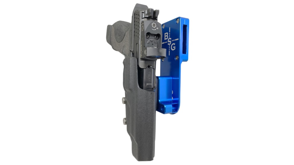 Black Scorpion Outdoor Gear Smith &amp; Wesson M&amp;P9, M&amp;P40 M2.0 5in Pro Heavy Duty Competition Holster, Right Hand, Blue Shell / Black, HCD3-USPSABS-MP5BKRH